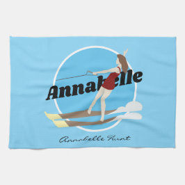 Vintage-stil Waterski Kökshandduk