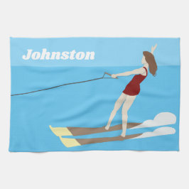 Vintage-stil Waterski Kökshandduk