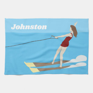 Vintage-stil Waterski Kökshandduk