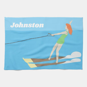 Vintage-stil Waterski Kökshandduk