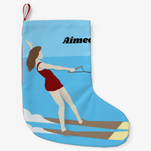 Vintage-stil Waterski Liten Julstrumpa