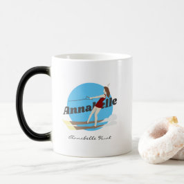 Vintage-stil Waterski Magisk Mugg