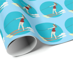 Vintage-stil Waterski Presentpapper