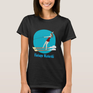 Vintage-stil Waterski T Shirt