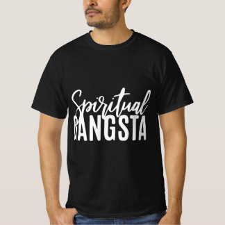 Vintage Stil Yoga Andlig Gangsta T Shirt