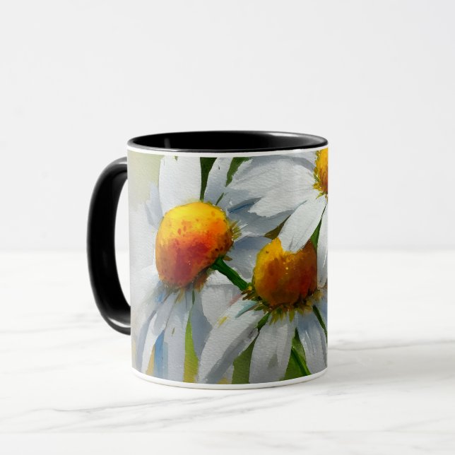 vintage stildragna tusenskönor i akvarellstil mugg (Framsida vänster)