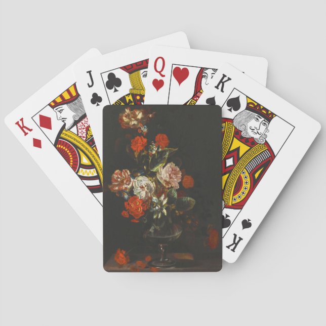 Vintage still Life with Flowers Casinokort (Baksidan)