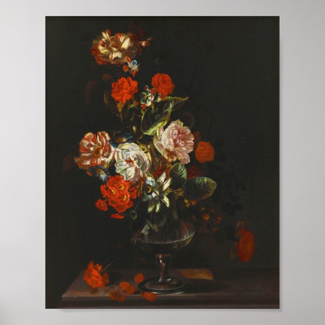 Vintage still Life with Flowers Poster (Framsidan)