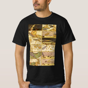 Vintage stjärnbilder, antika astronomi och stjärno t shirt