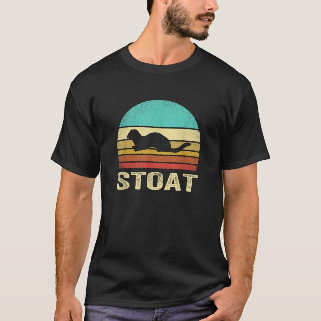 Vintage Stoa Sunset T Shirt (Framsida)