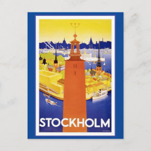 Vintage Stockholm Sverige vykort