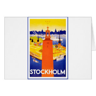 Vintage Stockholms Sverige Hälsningskort