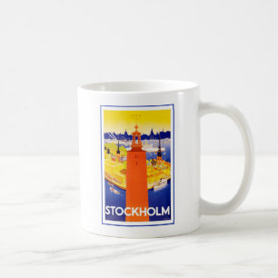 Vintage Stockholms Sverige Kaffemugg