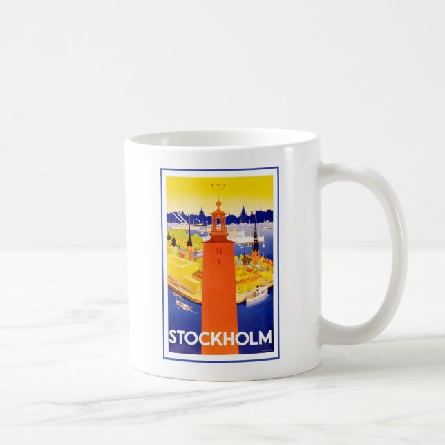 Vintage Stockholms Sverige Kaffemugg (Höger)