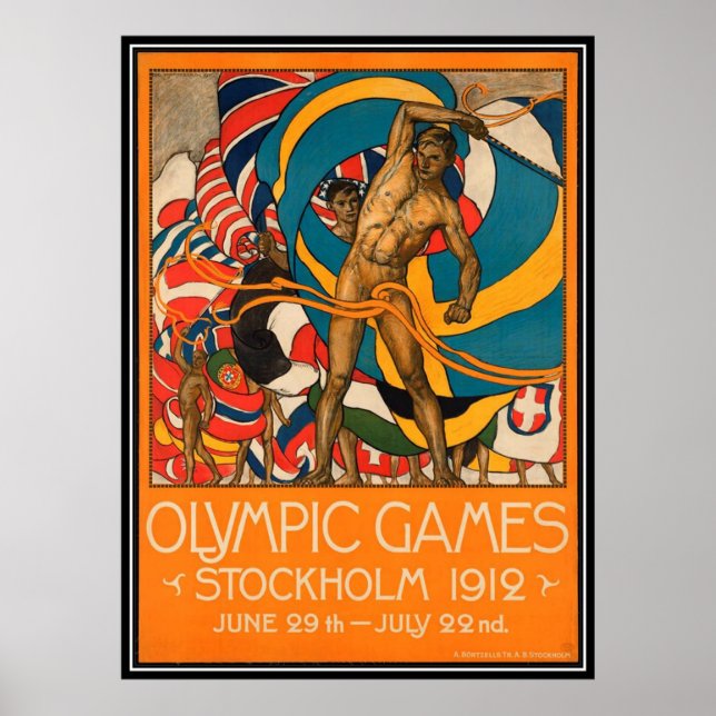 Vintage Stockholms Sverige - Poster (Framsidan)