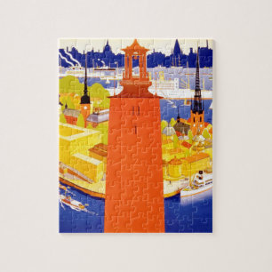 Vintage Stockholms Sverige Pussel