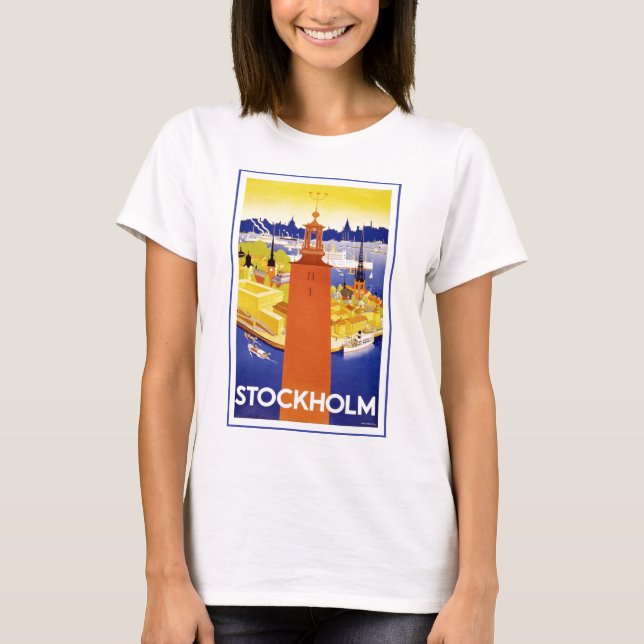 Vintage Stockholms Sverige Tee (Framsida)