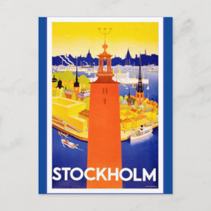 Vintage Stockholms Sverige Vykort