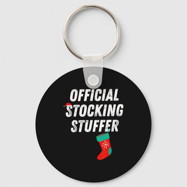 Vintage Stocking Stuffer Stocking Matching Couple  Nyckelring (Framsida)