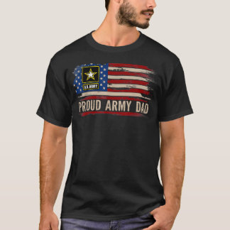Vintage stolt armépappa amerikansk flagga t shirt