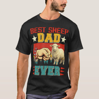 Vintage Stolt Fårägare Rolig Pappa Någonsin Fars D T Shirt