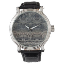Vintage Stone Grått Mönster Watch