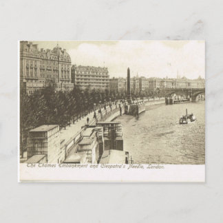 Vintage Storbritannien, London, Embankment 1900 Vykort