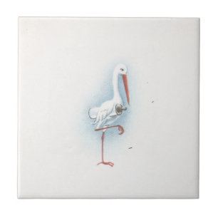 Vintage Stork Kakelplatta