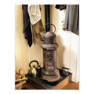 VINTAGE STOVE FOTOTRYCK