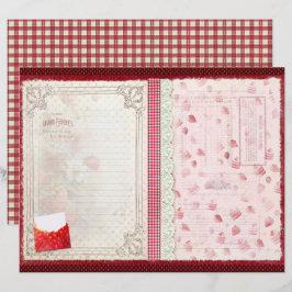 Vintage Strawberry Farm Scrapbook Paper