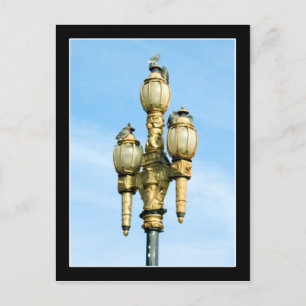 Vintage Street Light - San Francisco Vykort