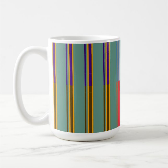 Vintage stripe-Personlig - Mugg (Vänster)