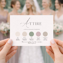 Vintage Stripe Wedding Attire Card Inbjudningar