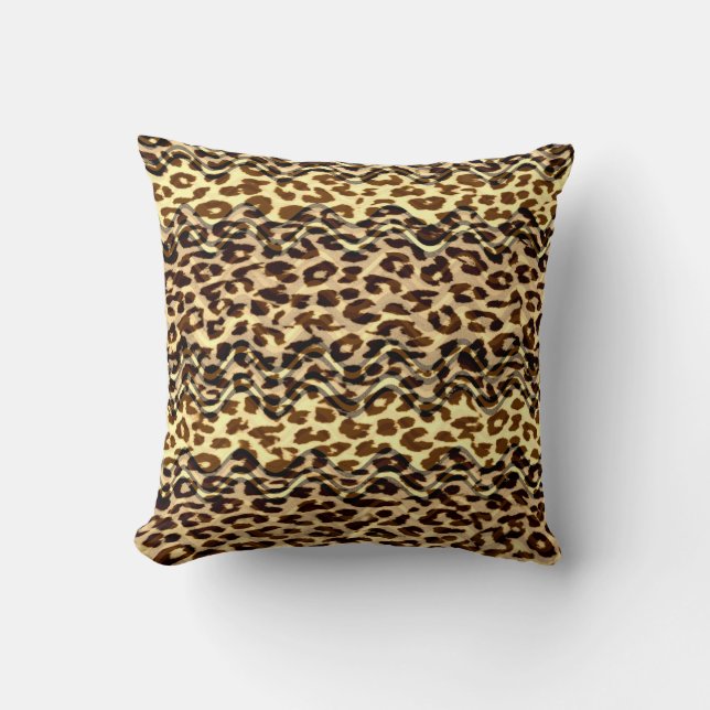Vintage struktur av leopard kudde (Framsida)