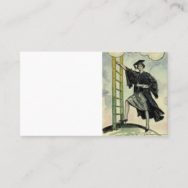 Vintage Studenten, klättra i korprat Ladder (Framsida)