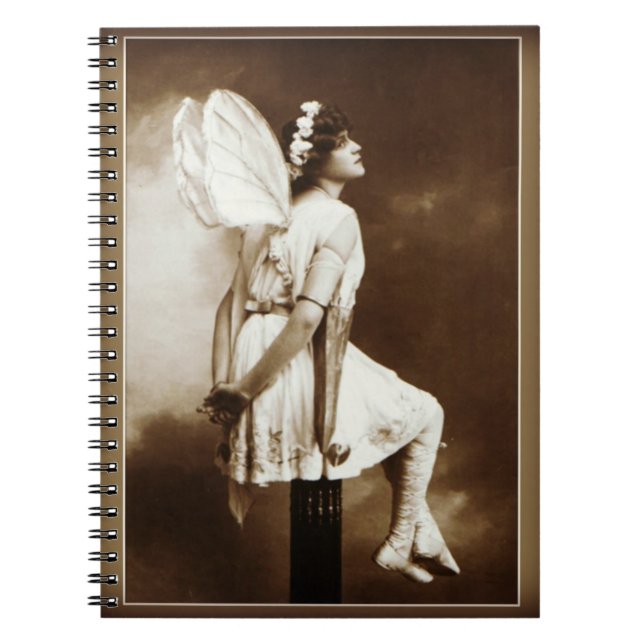 Vintage Studio Foto, Älva - Spiral Anteckningsbok  (Framsidan)