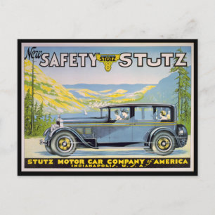 Vintage Stutz Car Advertisement, Indianapolis Vykort