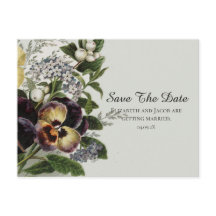 Vintage styckviolonger Spara datum vykort