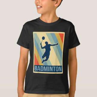 Vintage Style Badminton T-shirt