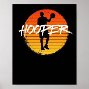 Vintage Style Basket Hooper Solnedgång 2 Poster