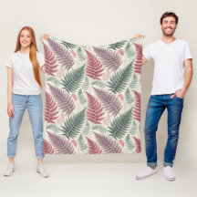 Vintage-style botanical fern leaves