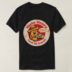 Vintage Style Nacho Chip med Sombrero & Kontroller T Shirt