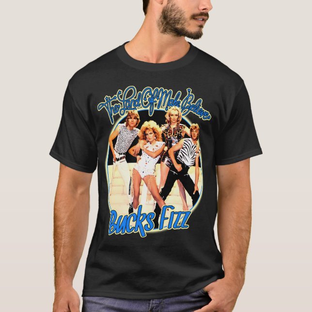 Vintage Style Popgrupp T Shirt (Framsida)