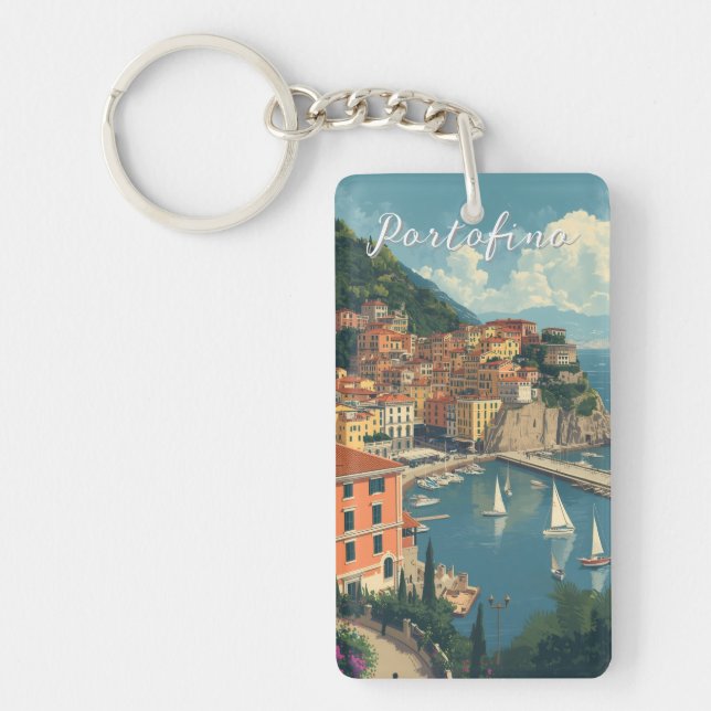 Vintage Style Portofino Genova Italy (Framsidan)