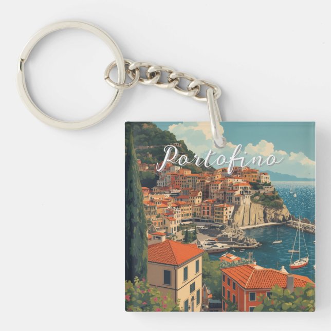 Vintage Style Portofino Genova Italy (Framsidan)