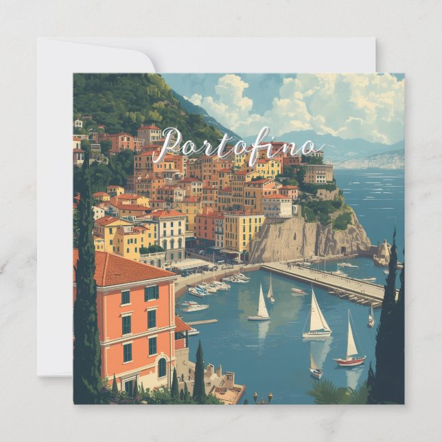 Vintage Style Portofino Genova Italy (Framsida)