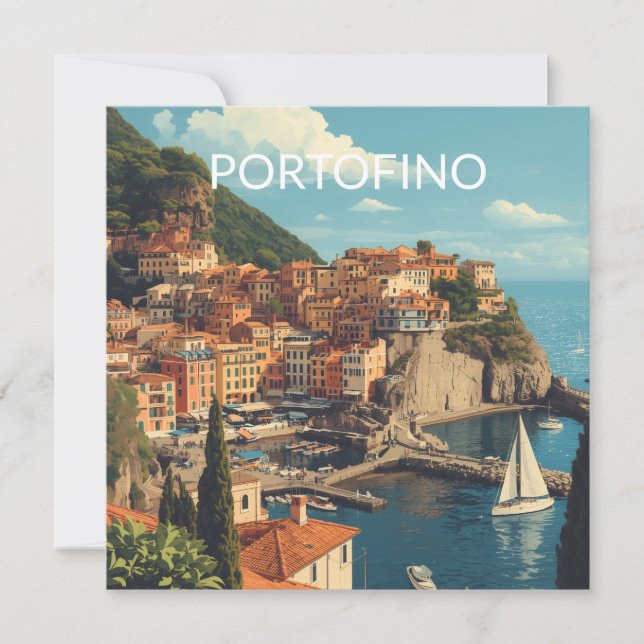 Vintage Style Portofino Genova Italy (Framsida)