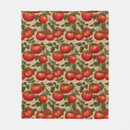 Vintage Style Tomatoes Fleecefilt