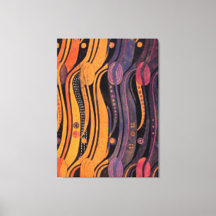 Vintage Styliserad tupplur Canvastryck