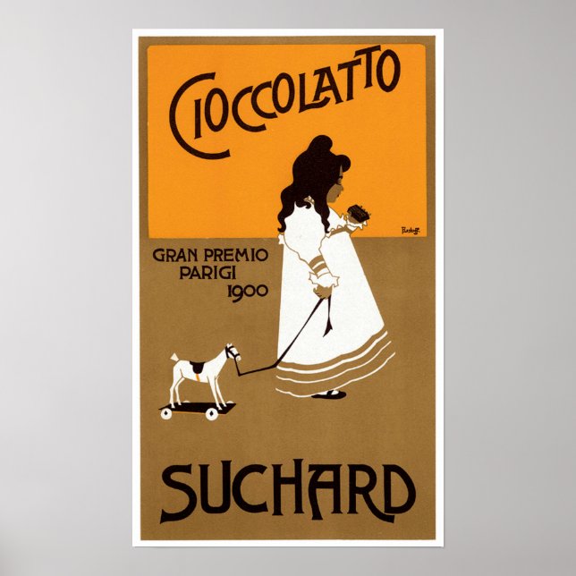 Vintage Suchard Cioccolatto Poster (Framsidan)